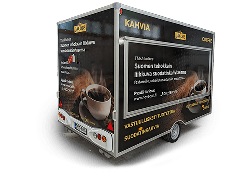 kahvi liikuteltava kahvin suurtuotantoasema