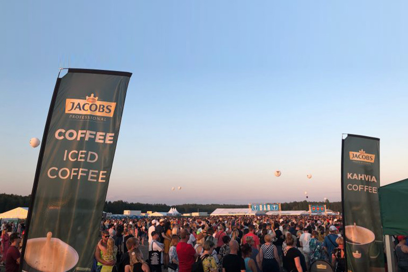 Jacobs Cafitesse kahvin suurtuotantoasema suuriin ulkotapahtumiin